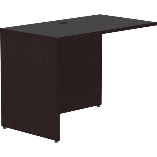 Lorell Essentials Espresso Laminate Return Shell - 42" x 24"29.5" Return Shell, 1" Top - Finish: Espresso