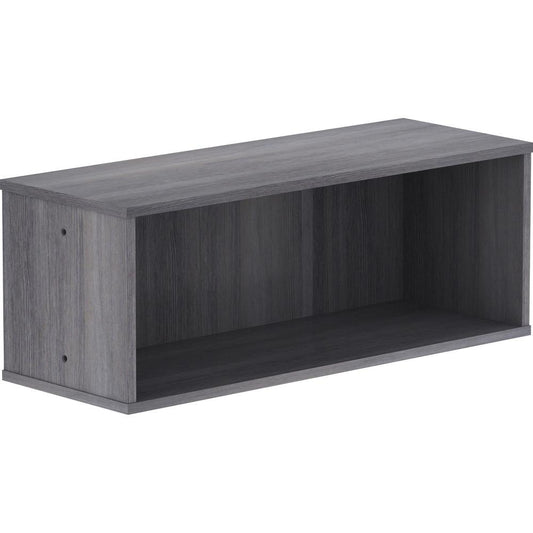 Lorell Panel System Open Storage Cabinet - 18.1" Height x 31.5" Width x 15.8" Depth - Charcoal - Laminate - 1 Each