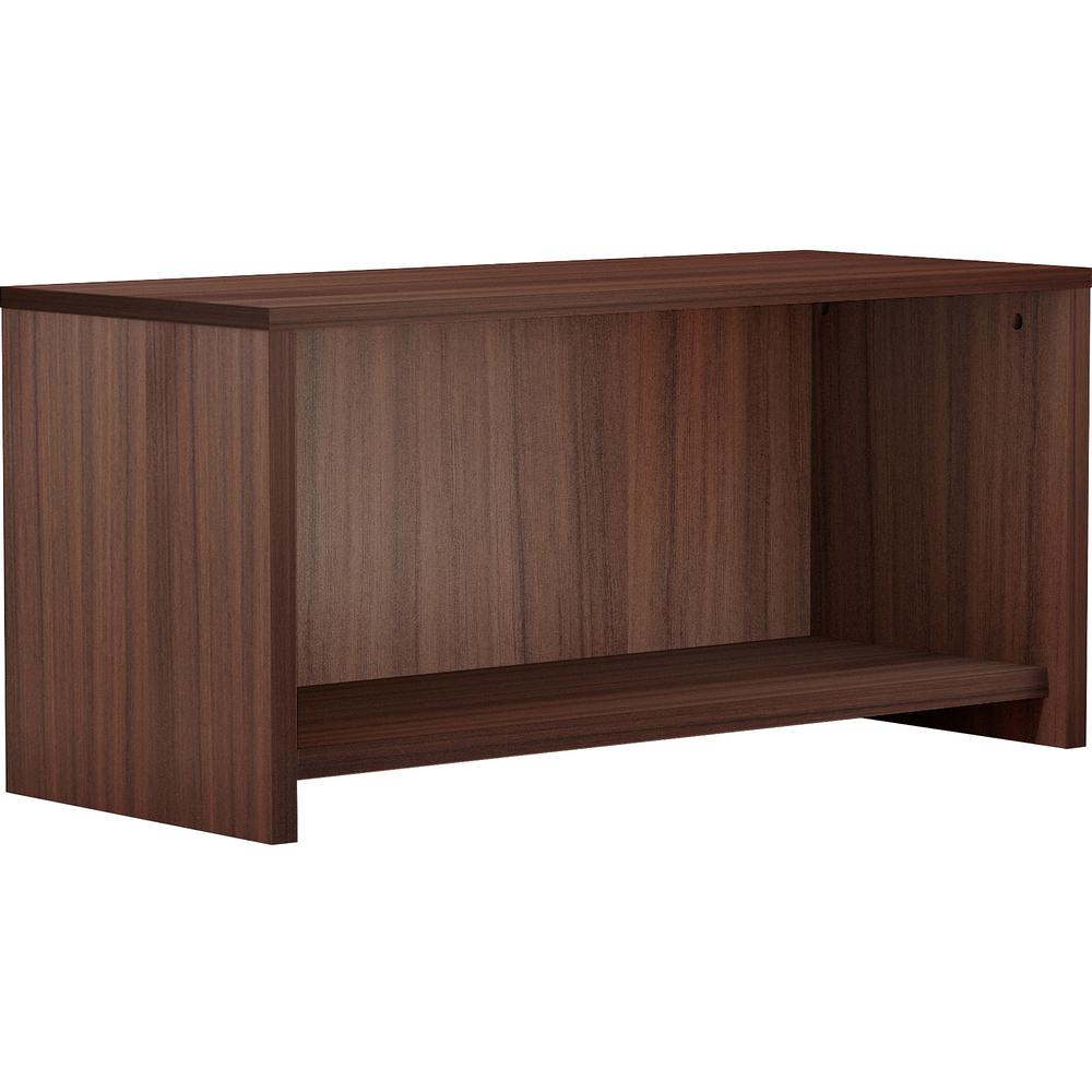 Lorell Espresso Laminate Wall Hutch - 36" x 15"17" , 1" Bottom Panel, 1" Side Panel, 0.6" Back Panel - Band Edge - Material: Laminate - Finish: Espresso Laminate