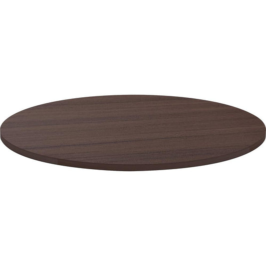 Lorell Espresso Laminate Conference Table - For - Table TopEspresso Round Top - Contemporary Style x 1" Table Top Thickness x 42" Table Top Diameter - Assembly Required - 1 Each