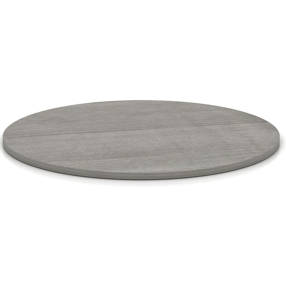 Lorell Weathered Charcoal Round Conference Table - For - Table TopWeathered Charcoal Laminate Round Top - Contemporary Style x 1" Table Top Thickness x 42" Table Top Diameter - Assembly Required - 1 E