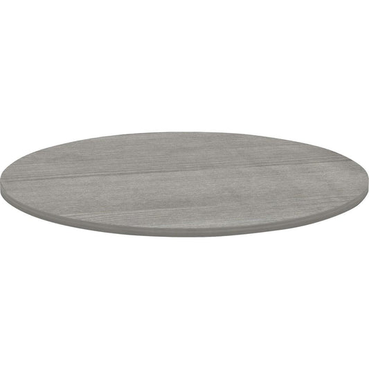 Lorell Weathered Charcoal Round Conference Table - For - Table TopWeathered Charcoal Laminate Round Top - Contemporary Style x 1" Table Top Thickness x 48" Table Top Diameter - Assembly Required - 1 E