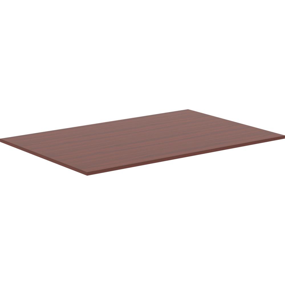 Lorell Revelance Conference Rectangular Tabletop - 71.6" x 47.3" x 1" x 1" - Material: Laminate - Finish: Mahogany