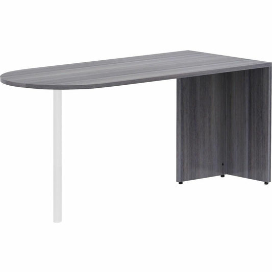 Lorell Weathered Charcoal Laminate Desking - 66" x 30"29.5" Desk, 1" Top - Finish: Weathered Charcoal Laminate