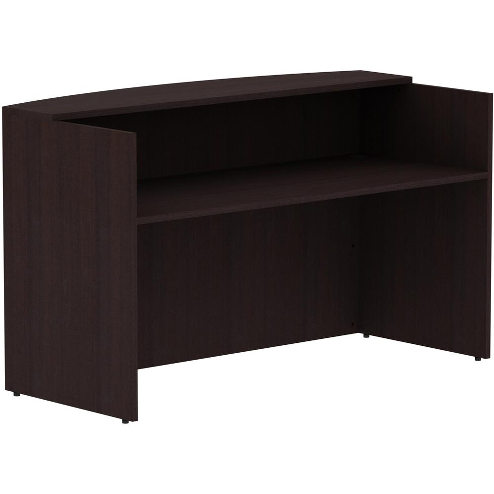 Lorell Espresso Laminate Desk - 72" x 36"42.5" Desk, 1" Top - Finish: Espresso Laminate