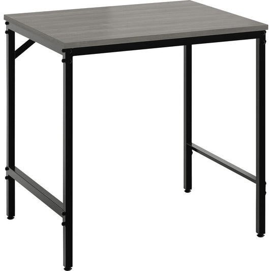 Safco Simple Study Desk - For - Table TopNeowalnut Rectangle, Laminated Top - Black Powder Coat Four Leg Base - 4 Legs x 30.50" Table Top Width x 23.50" Table Top Depth x 0.75" Table Top Thickness - 2