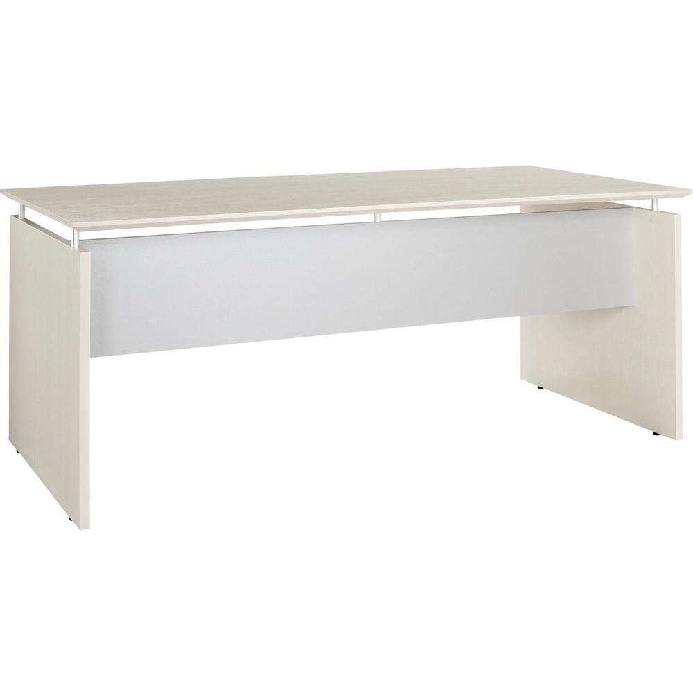 Safco Medina Textured Sea Salt Laminate Unit - 63" x 36"29.5" , 0" Table Top - Beveled Edge - Material: Medium Density Fiberboard (MDF), Laminate - Finish: Textured Sea Salt, Silver