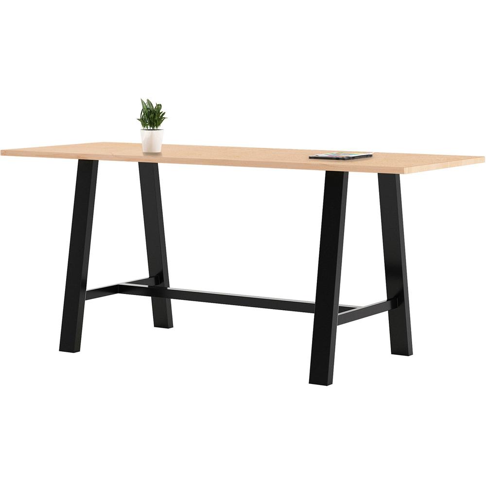 KFI Midtown Base Cafe Table - x 36" Table Top Width x 84" Table Top Depth - Assembly Required - Maple - Solid Wood Top Material - 1 Each