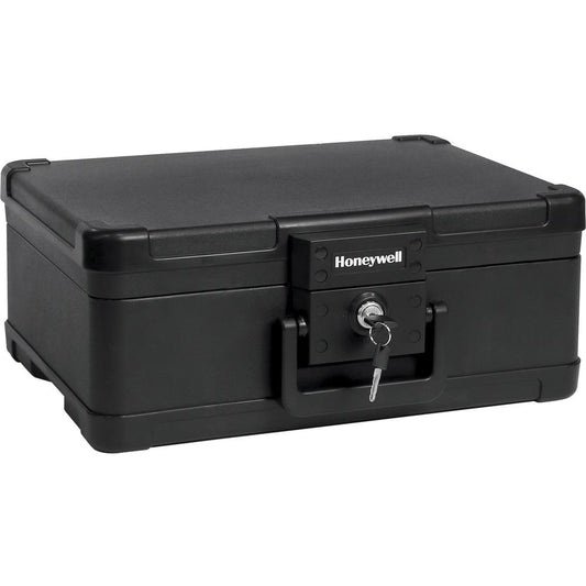 Honeywell 1503 Security Chest - 0.24 ft¬≥ - Key Lock - Fire Resistant, Water Proof, Water Resistant, Damage Resistant - for Digital Media, Document, CD, USB Drive, Letter, Home, Office - Internal Size