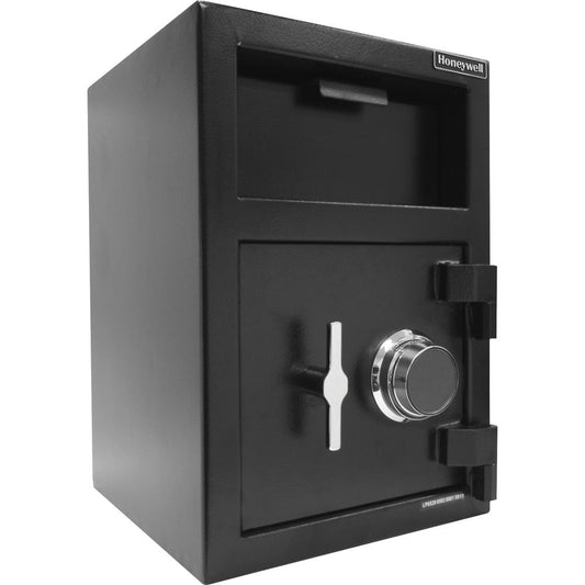 Honeywell 5911 Steel Depository Security Safe (1.06 cu ft.) - 1.06 ft¬≥ - Combination Lock - 3 Live-locking Bolt(s) - Spy Proof, Scratch Resistant - for Mail Box - Internal Size 11.80" x 13.80" x 11.20