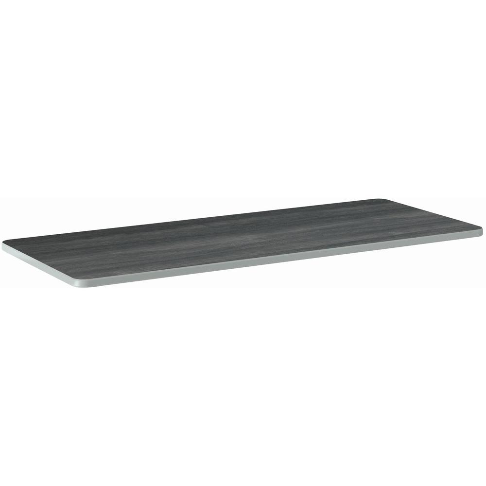 HON Build Series Rectangular Tabletop - For - Table TopRectangle Top - 25" to 34" Adjustment x 60" Width x 24" Depth - Sterling Ash