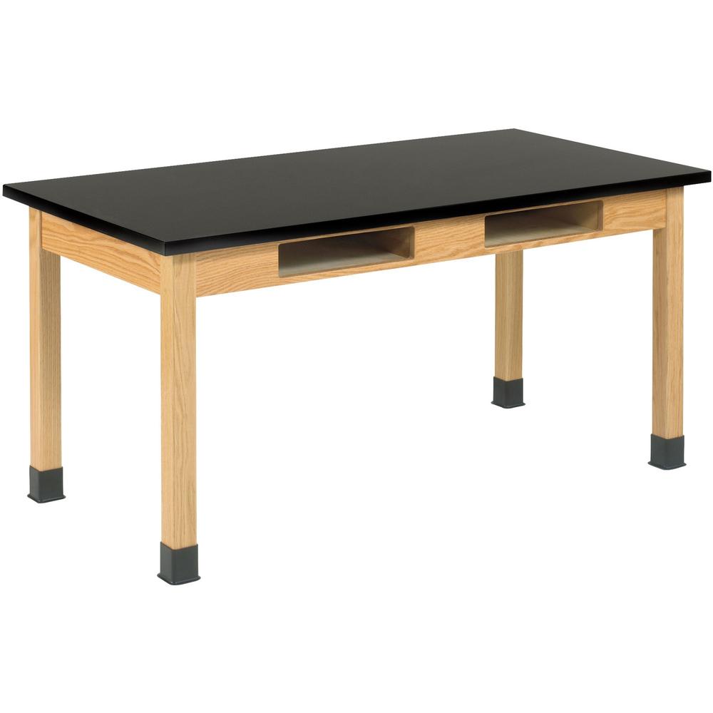 Diversified Spaces PerpetuLab Wooden Leg Science Table with Plain Apron - For - Table TopRectangle Top - Square Leg Base - 4 Legs x 60" Table Top Width x 30" Table Top Depth x 1.25" Table Top Thicknes