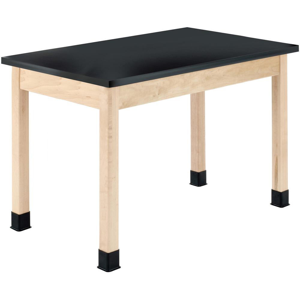 Diversified Spaces PerpetuLab Wooden Leg Science Table with Plain Apron - For - Table TopRectangle Top - Square Leg Base - 4 Legs x 60" Table Top Width x 24" Table Top Depth x 0.75" Table Top Thicknes