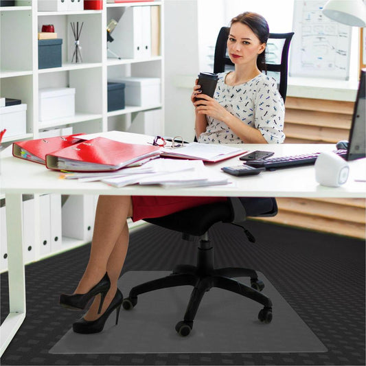 Advantagemat&reg; Plus APET Rectangular for Low/Standard Pile Carpets - 45" x 53" - Chair - 53" Length x 45" Width x 87 mil Depth x 0.38" Thickness - Rectangular - Amorphous Polyethylene Terephthalate