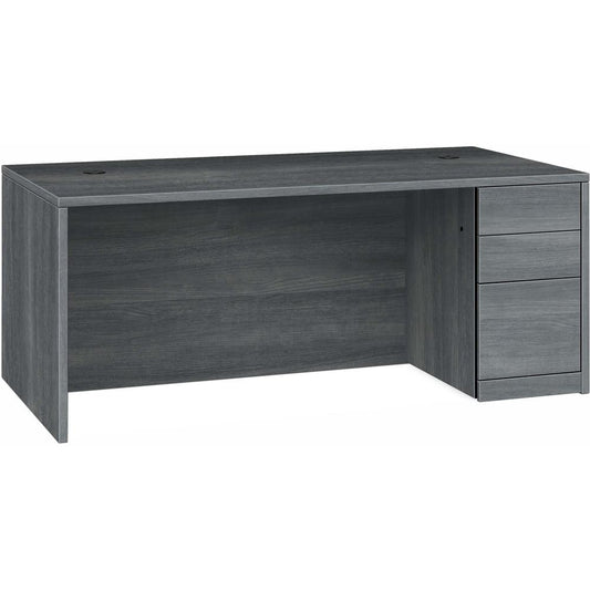 HON 10500 H105895R Pedestal Desk - 72" x 36"29.5" - 3 x Box, File Drawer(s)Right Side - Finish: Sterling Ash