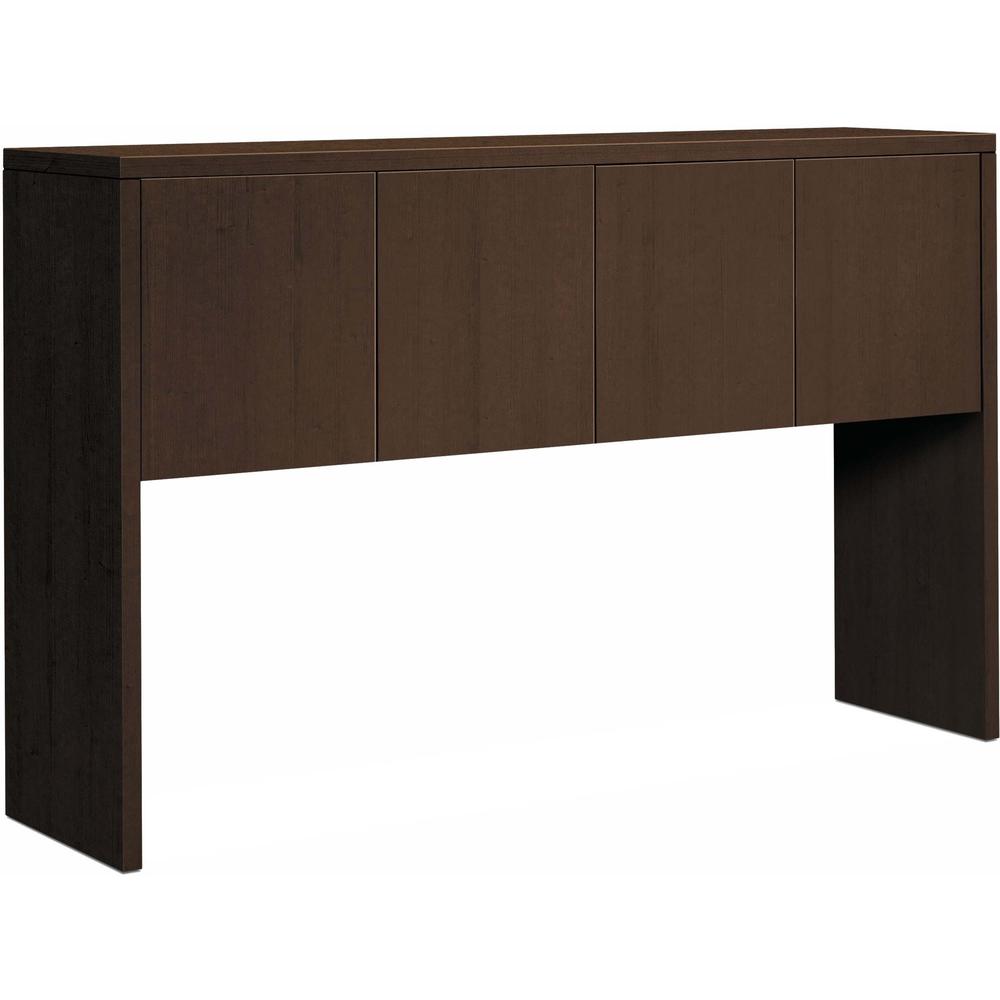 HON 10500 H105324 Hutch - 60" x 14.6" x 37.1" - 4 Drawer(s) - Flat Edge - Finish: Mocha