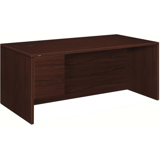 HON 10500 H10586L Pedestal Desk - 72" x 36"29.5" - 2 x Box, File Drawer(s)Left Side - Flat Edge