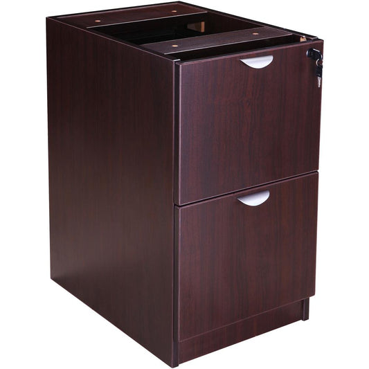 Boss Vertical File - 16" Width x 22" Depth x 28.5" Height - Wood - Mahogany