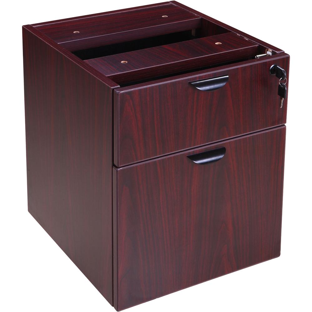 Boss Hanging Pedestal 3/4 Box/File - 16" x 16" x 19" - 2 x Box, File Drawer(s) - Finish: Mahogany