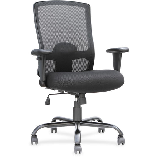 Raynor Big And Tall Executive Chair - 5-star Base - Black - 1 Each