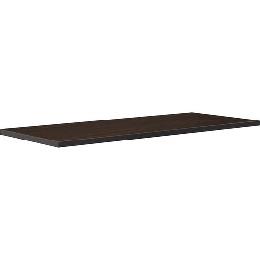 Lorell Invent Training Table Espresso Tabletop - For - Table TopRectangle Top - 48" Table Top Length x 24" Table Top Width x 1" Table Top Thickness - Assembly Required - Espresso, High Pressure Lamina