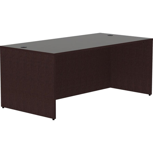 Lorell Espresso Laminate Desk - 72" x 36"29.5" Desk Shell, 1" Top - Finish: Espresso