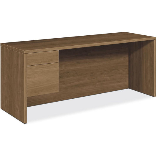 HON H10546L Pedestal Credenza - 72" x 24"29.5" - 2 x Box, File Drawer(s) - Single Pedestal on Left Side - Finish: Laminate, Pinnacle