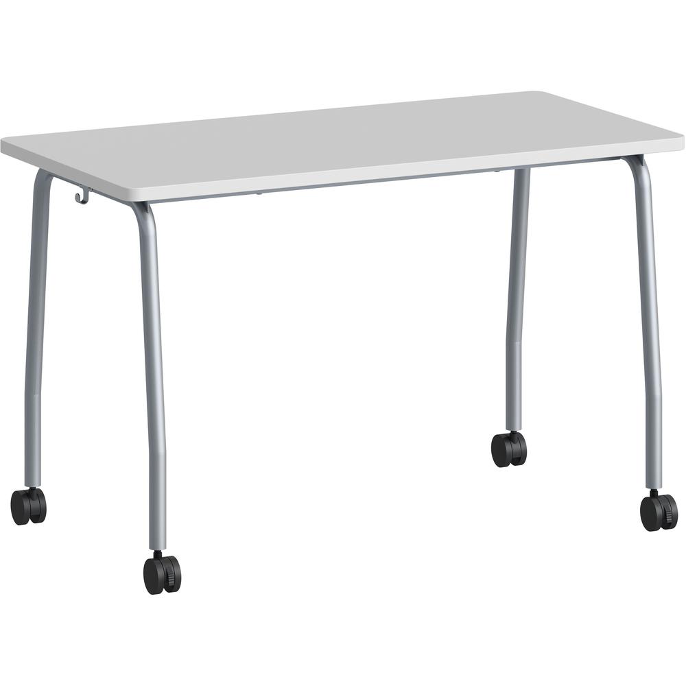 Lorell Training Table - For - Table TopLaminated Top - 29.50" Table Top Length x 23.63" Table Top Width x 1" Table Top Thickness - 47.25" Height - Assembly Required - Gray - Particleboard Top Material