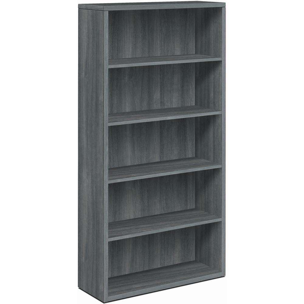 HON 10500 Bookcase - 36" x 13.1"71" - 5 Shelve(s) - Material: Laminate - Finish: Sterling Ash