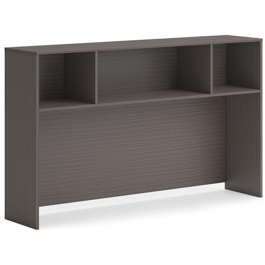 HON Mod HLPLDH66 Hutch - 66" x 14"39.8" - Finish: Slate Teak