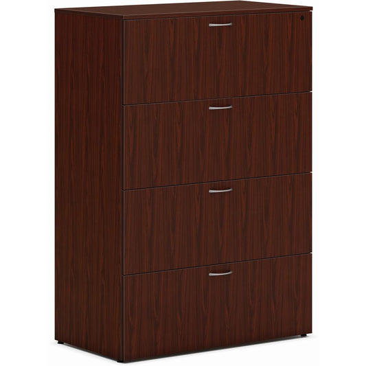 HON Mod HLPLLF3620L4 Lateral File - 36" x 20"53" - 4 Drawer(s) - Finish: Traditional Mahogany