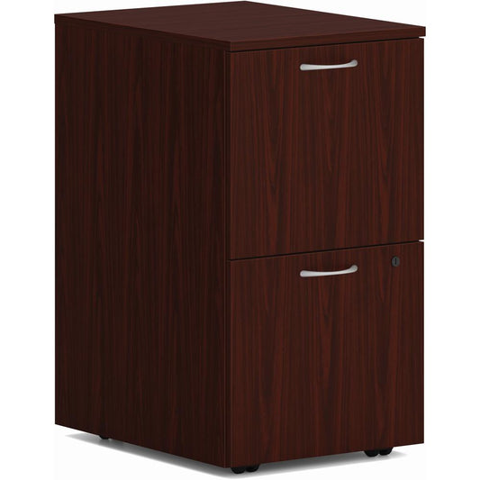 HON Mod HLPLPMFF Pedestal - 15" x 20"28" - 2 x File Drawer(s) - Finish: Traditional Mahogany