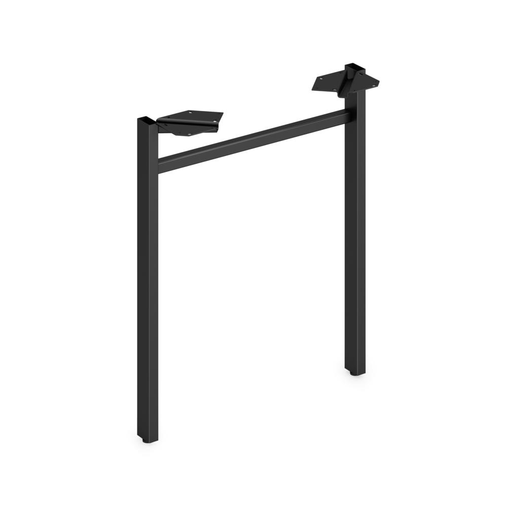 HON Mod HLPLLEG24U Worksurface U-Leg - 24" - Finish: Black