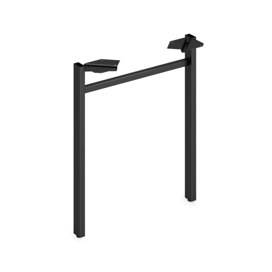 HON Mod HLPLLEG24U Worksurface U-Leg - 24" - Finish: Black