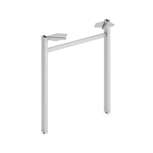 HON Mod HLPLLEG24U Worksurface U-Leg - 24" - Finish: Silver