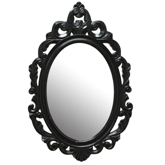 Stratton Home Decor Black Baroque Mirror