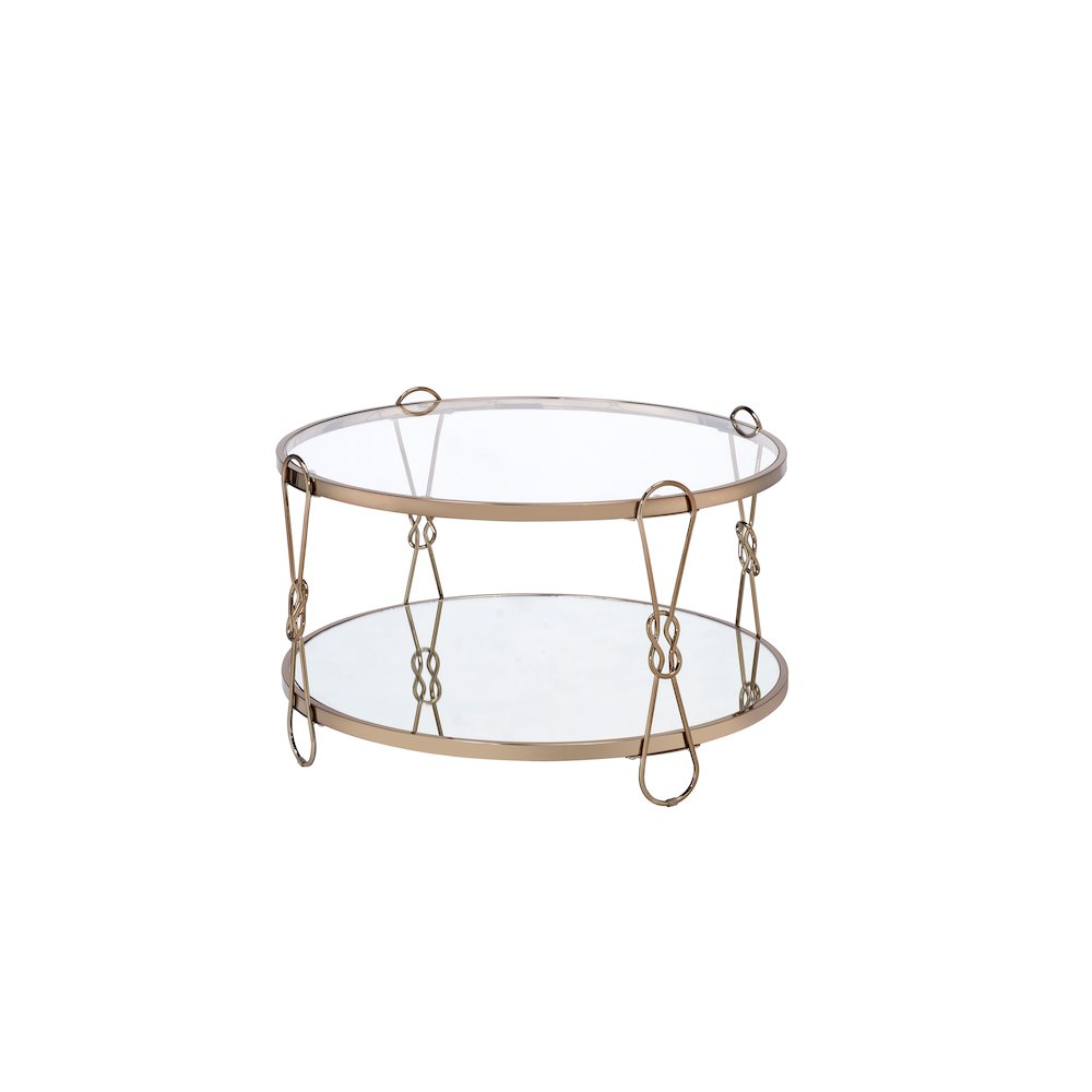 Zekera Coffee Table, Champagne & Mirrored