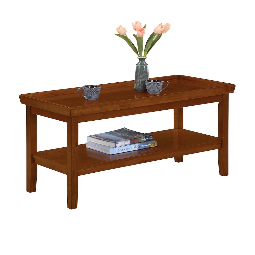 Ledgewood Coffee Table with Shelf, Cherry