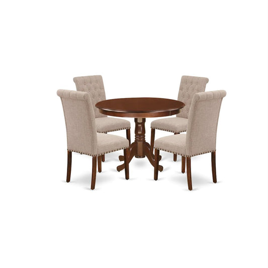 Dining Room Set Mahogany, HLBR5-MAH-04