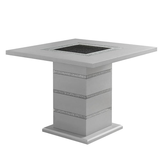 Silver Bar Height Table - Silver