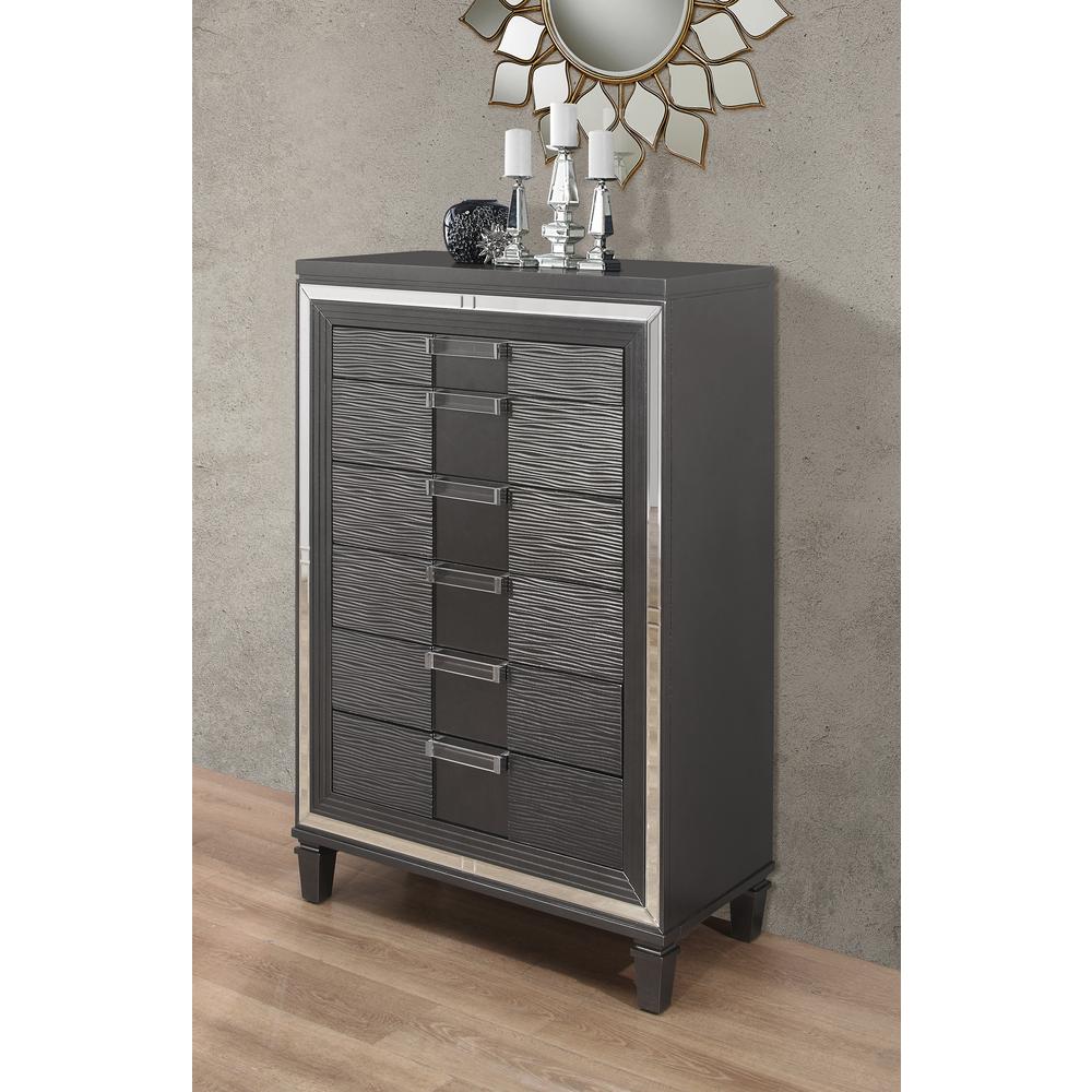 Pisa-Metallic Grey-Ch, Metallic Grey Chest