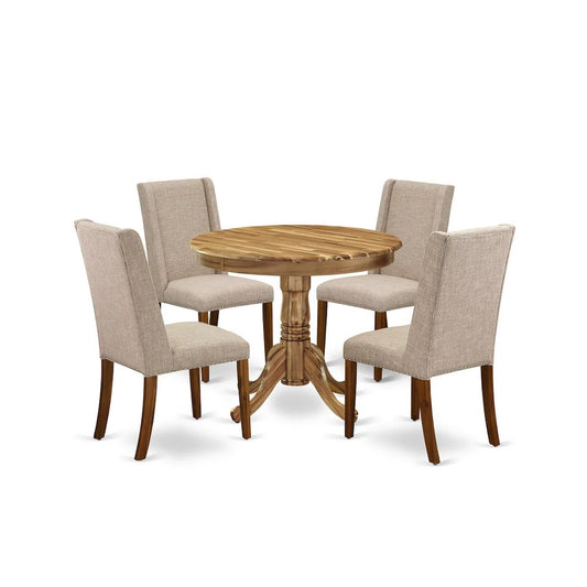 Dining Room Set Natural, ANFL5-ANA-04