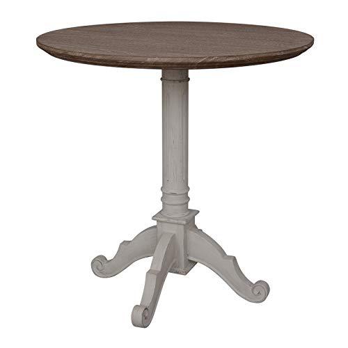 Ashbury Pedestal Base Table Antique Grey