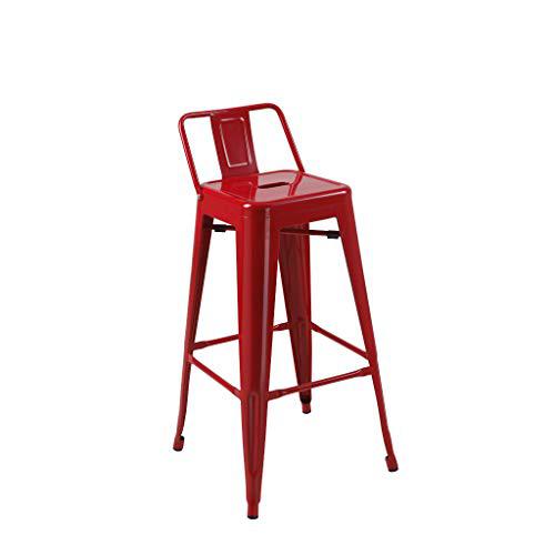 Metal Bar Stool 30" Red - Set of 4