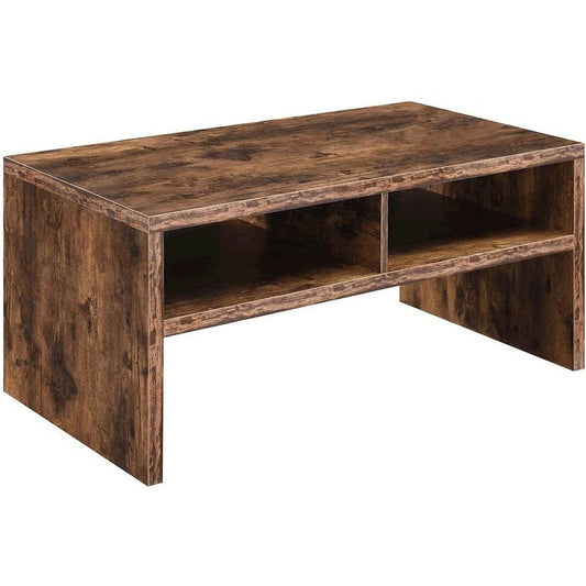 Northfield Admiral Deluxe Coffee Table with Shelves, Barnwood