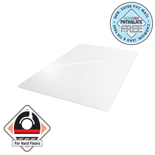 Advantagemat¬Æ Vinyl Rectangular Chair Mat for Hard Floor - 46" x 48"