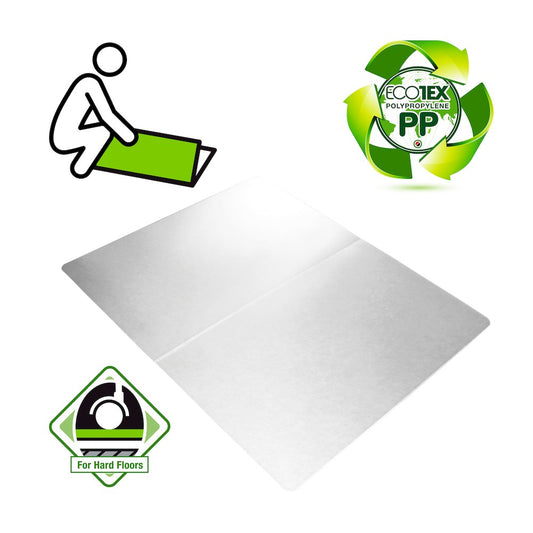 Ecotex¬Æ Polypropylene Rectangular Anti Slip Chair Mat for Hard Floors - 30" x 47"