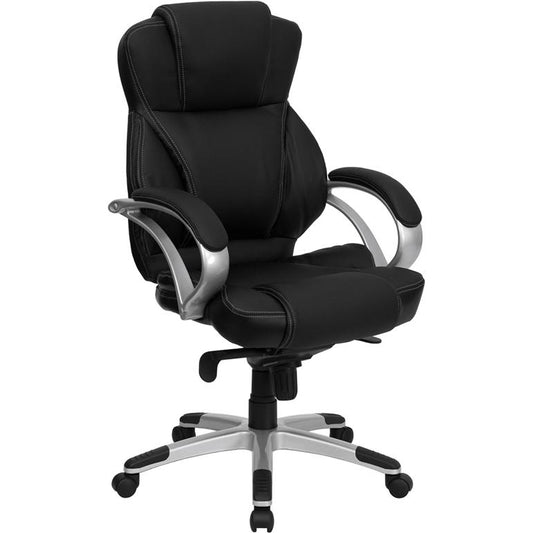 High Back Black LeatherSoft Contemporary Executive Swivel Ergonomic Office Chair