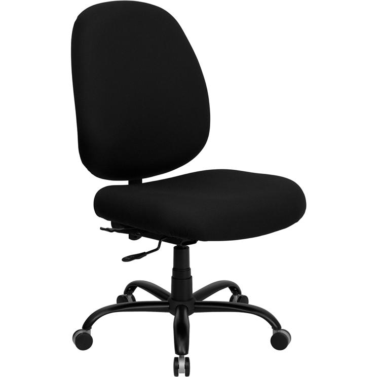 HERCULES Series Big & Tall 400 lb. Rated Black Fabric Executive Swivel Ergonomic Office Chair with Adjustable Back